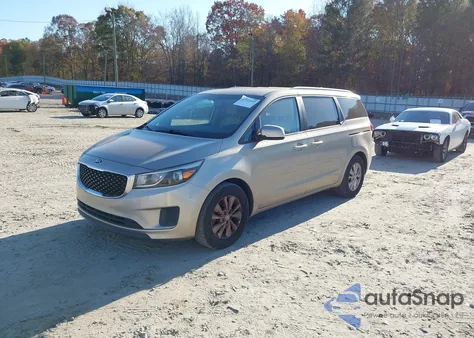 2015 Kia Sedona Lx из США, поврежденный, VIN KNDMB5C15F6043946
